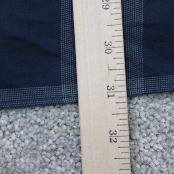 Travis Mathew Shirt NWT Mens Large Purple/Black Clould Plaid Flannel Long Sleeve - Picture 15 of 16